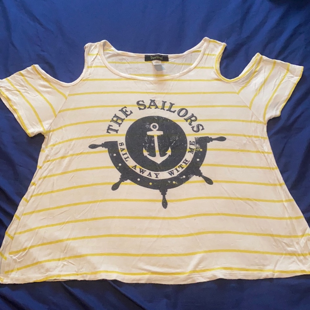 Sailor open shoulder top